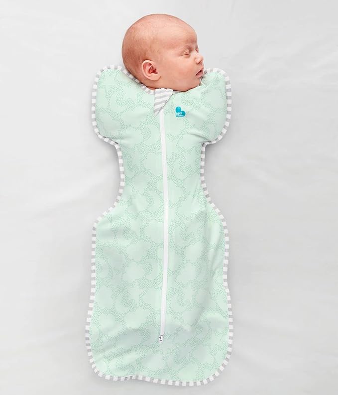 Love to Dream Organic Swaddle, Baby Sleep Sack, Swaddle Up Self-Soothing Swaddles for Newborns, Get Longer Sleep, Snug Fit Helps Calm Startle Reflex, 1.0 Tog Sleep Sack, 8-13lbs, Mint