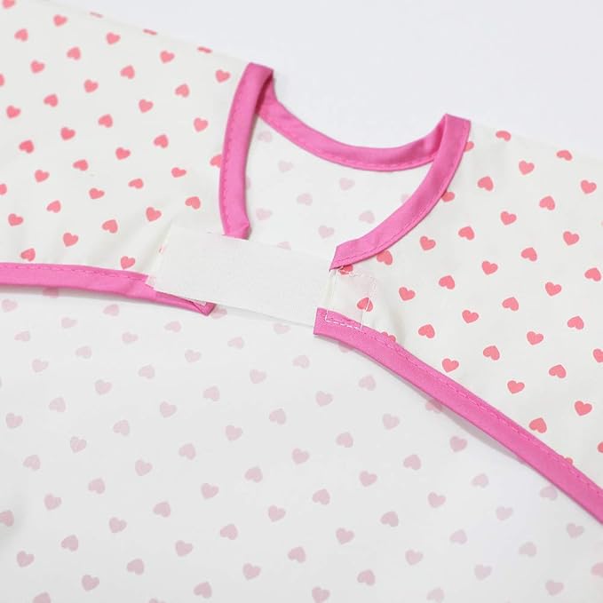 Plie Long Sleeve Waterproof Bib for Toddlers – Soft Feeding Smock for Baby Mealtime, Self-Feeding, BPA-Free, Easy Clean