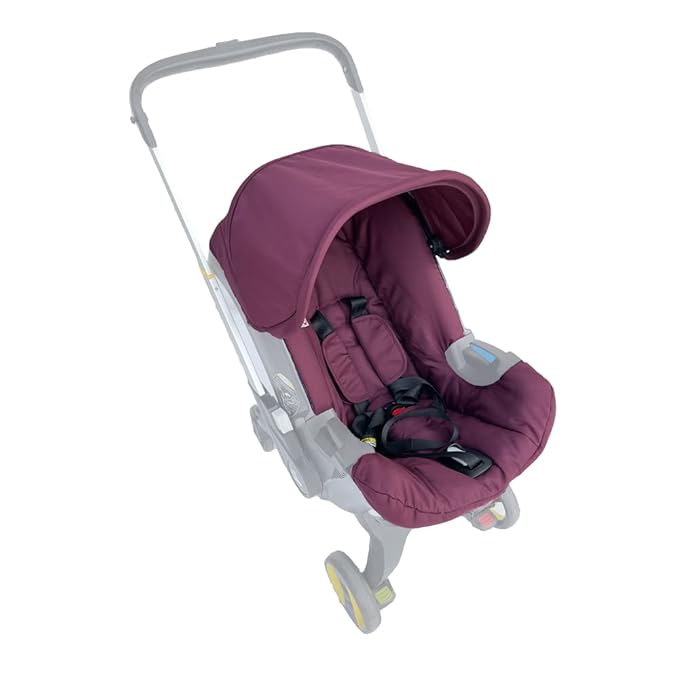 Changing Washing Kit,Canopy Sunshade Cover,Compatible with Car Seat Doona Strollers (Wine Red)