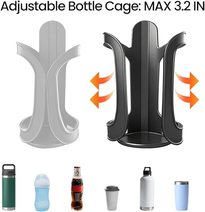 Walker Cup Holder, Wheelchair Cup Holder, Universal Drinks Holder for Walker, Wheelchair, Rollator, Mobility Scooter Accessory for Elderly Seniors