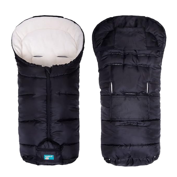 Yobee Weatherproof Toddler Footmuff Universal Sleeping Bag for Stroller, Comfortable Warm Temperature Adjustable Safe Bunting Bag, Waterproof Blanket Fit All Stroller
