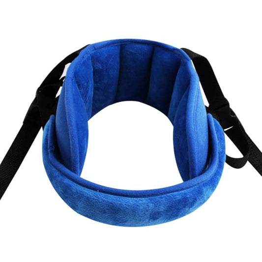 Adjustable Baby Head Support for Car Seat Soft Neck Relief Fit 1-4 Year-Old Toddlers Blue