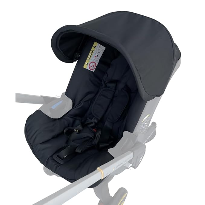 Changing Washing Kit,Canopy Sunshade Cover,Compatible with Car Seat Doona Strollers (Black)