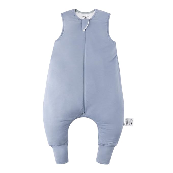 BubblePanda Rayon Made from Bamboo Toddler Sleep Sack with Feet 12-24 Months 1.0 Tog Ultra Soft Toddler Sleeping Sack 1t-2t Sleep Bag Walker Quilted Wearable Blanket with Legs 2-Way Zipper Lightweight