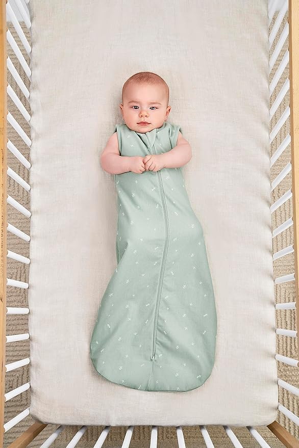 ergoPouch Jersey Sleeping Bag 0.2 TOG – Arms-Out Baby Sleep Sack, Ideal Transition from Swaddling, Slim Fit Keeps Baby Secure & Comfortable, Soft Breathable Fabric (8-24 Months, Sage)