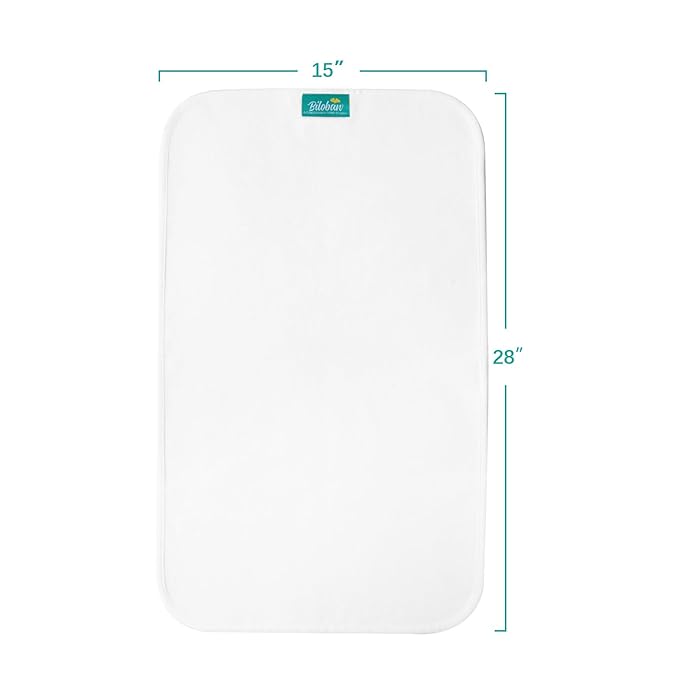 Changing Pad Liner 5 Count Waterproof Baby Diaper Changing Pad Cover 28" X 15" Larger Cotton Flannel Absorbent & Skin-Friendly Portable Changing Pad Liners (Solid Improved Thickness)
