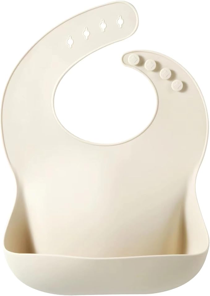 PandaEar Set of 3 Silicone Baby Bibs Waterproof, Soft, Unisex, 10-72 Months