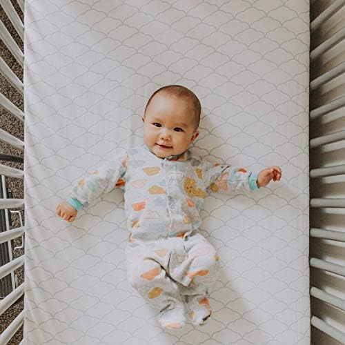 Newton Baby Fitted Crib Sheet (2-Pack) - Ultra Breathable and Soft, Organic Cotton, Fits All Standard Cribs, White Dreamweaver