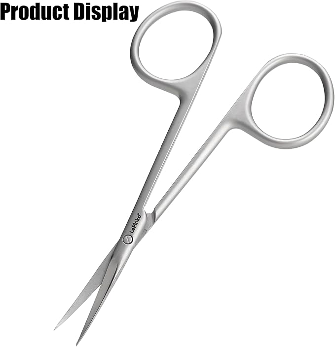 LePinko Cuticle Scissors, UPGRADED Fine Tip