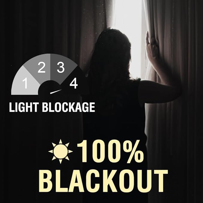 H.VERSAILTEX Premium Quality Linen Curtains for Complete Darkness - Curtains 84 inch Length 2 Panels Set Linen Drapes Stylish & Functional for Any Room, 52x84 Inch, Heather Stone(Not Solid)