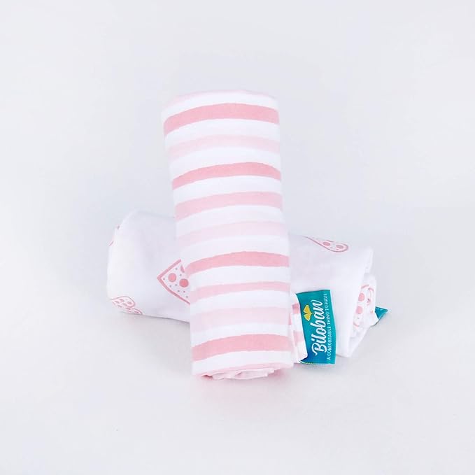 Bassinet Sheets Fit for Dream On Me Traveler/Skylar/Lotus Bassinet, INFANS, Maydolly and Evolur Stellar Bassinet, 2 Pack, 100% Jersey Knit Cotton, Breathable and Heavenly Soft, Pink