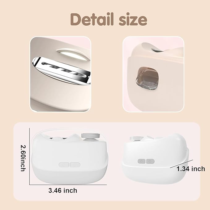 Electric Nail Clippers for Seniors,Smart Nail Clippers 2026 New 3 in 1 Electric Toenail Clipper with Polishing and LED Light,Smart Toenail Clipper 2 Adjustable Speeds for Adults,Baby (Apricot)