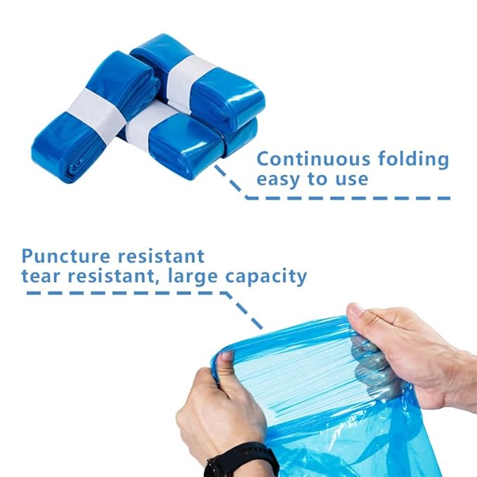 GDLVDI HOME Compatible with Diaper Genie Pails Diaper Pail Refills | 10 Pack Continuous Long-Roll Lemon-Scent Refills | Leak-Resistant Odor-Blocking Diaper Disposal Bags | Easy Cut & Tie System