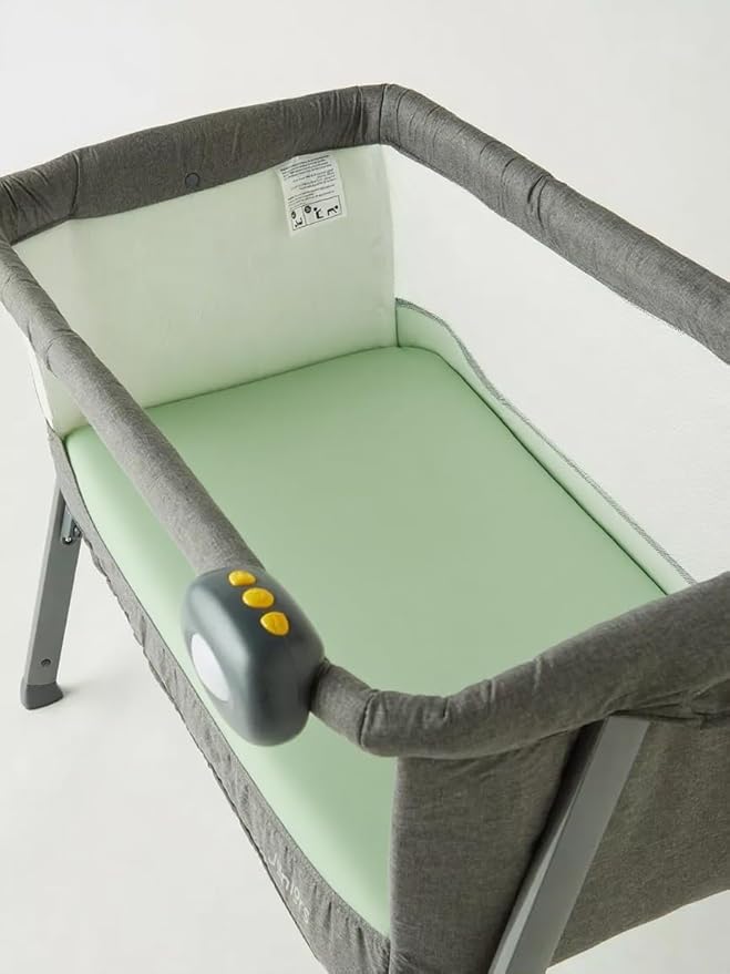 American Baby Company 15" x 33" Fitted Bassinet Sheet, 100% Natural Cotton Jersey Knit, Celery/Gray/White, Soft Breathable, for Boys and Girls, Pack of 3