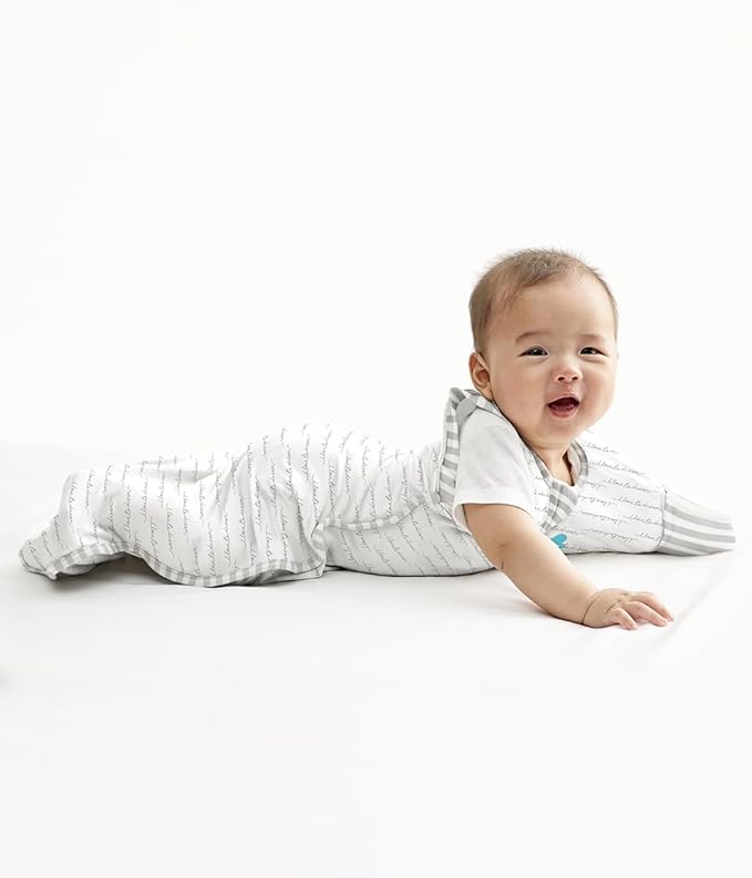 Love to Dream Swaddle Up Transition Swaddle, Patented Zip-Off Wings, Gently Help Baby Transition from Being Swaddled to Arms Free When Showing Signs of Rolling, 1.0 TOG, 19-24 lbs, White
