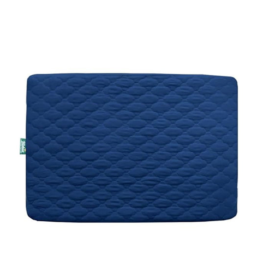 Pack and Play Mattress Protector Sheets Fitted Waterproof Pack and Play Mattress Pad Cover, Compatible with Graco Pack n Play & Dream On Me & Pamo Babe, Playpen/Playard Sheet Quilted, Navy, 39" x 27"