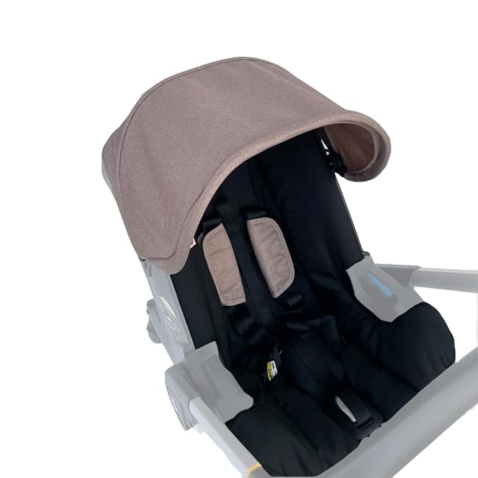 Changing Washing Kit,Canopy Sunshade Cover,Compatible with Car Seat Doona Strollers (Beige&Black)