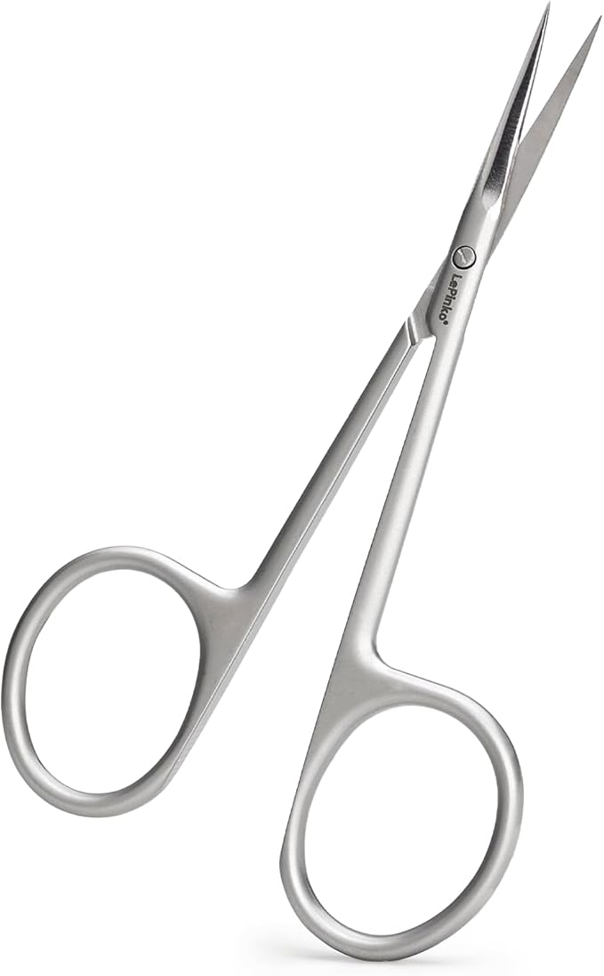LePinko Cuticle Scissors, UPGRADED Fine Tip