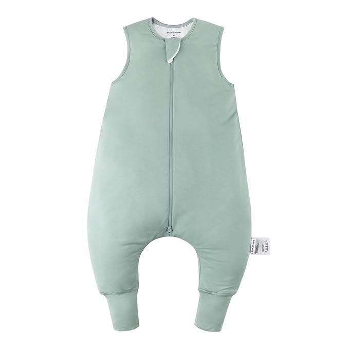 BubblePanda Rayon Made From Bamboo Toddler Sleep Sack with Feet 3t-4t Months 2.5 Tog Winter Ultra Soft Warm Baby Sleep Bag Walker Quilted Thick Wearable Blanket with Legs 2-Way Zipper