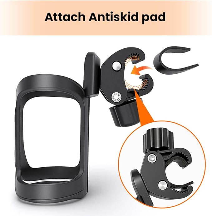 Walker Cup Holder, Wheelchair Cup Holder, Universal Drinks Holder for Walker, Wheelchair, Rollator, Mobility Scooter Accessory for Elderly Seniors