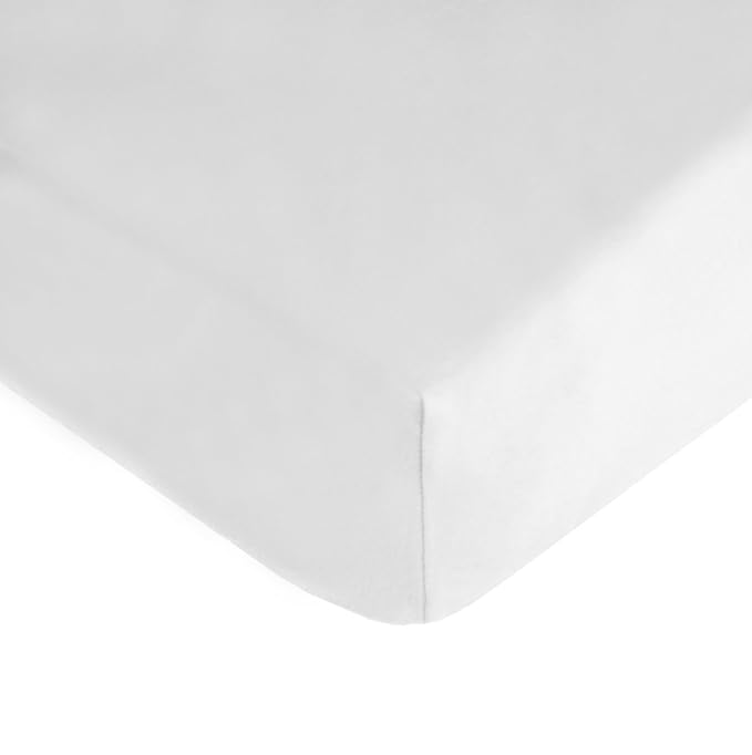 American Baby Company 2 Pack 100% Natural Cotton Fitted Crib Sheets 52" x 28" - Soft, Breathable, Hypoallergenic & Gentle Toddler Bed Sheets, Pink and White, Neutral for Boys & Girls