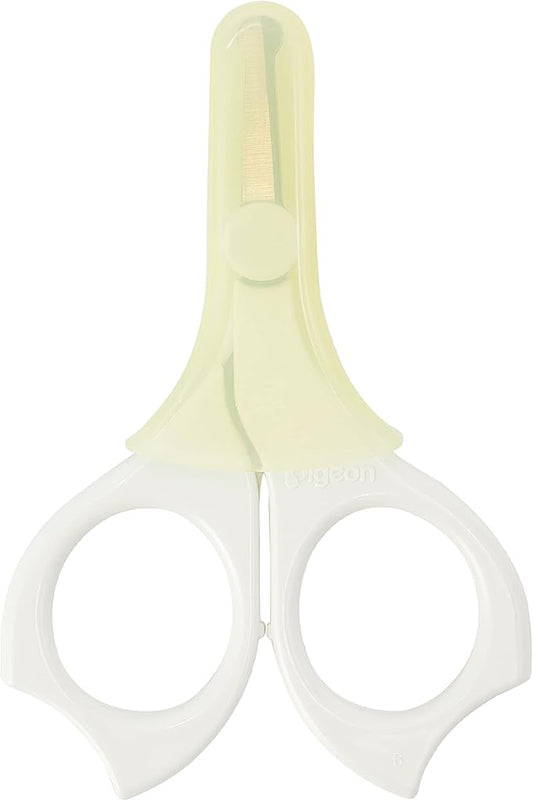 Pigeon Baby Nail Scissors with Rounded Tip, 3 Months (MADE IN JAPAN)