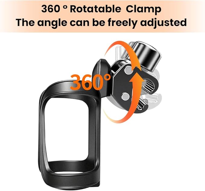 Walker Cup Holder, Wheelchair Cup Holder, Universal Drinks Holder for Walker, Wheelchair, Rollator, Mobility Scooter Accessory for Elderly Seniors