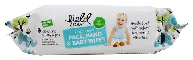 Field Day - Eco-Friendly Baby Wipes Resealable Refill Pack Unscented - 72 Wipe(s)