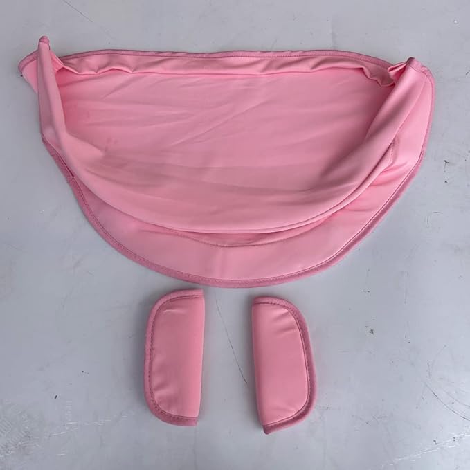 Replacement Canopy & Seat Cushion Set Compatible with Doona+ Car Seat Stroller - Sunshade Cover & Textile Fabric Accessories - Breathable, Machine Washable (Pink Black)
