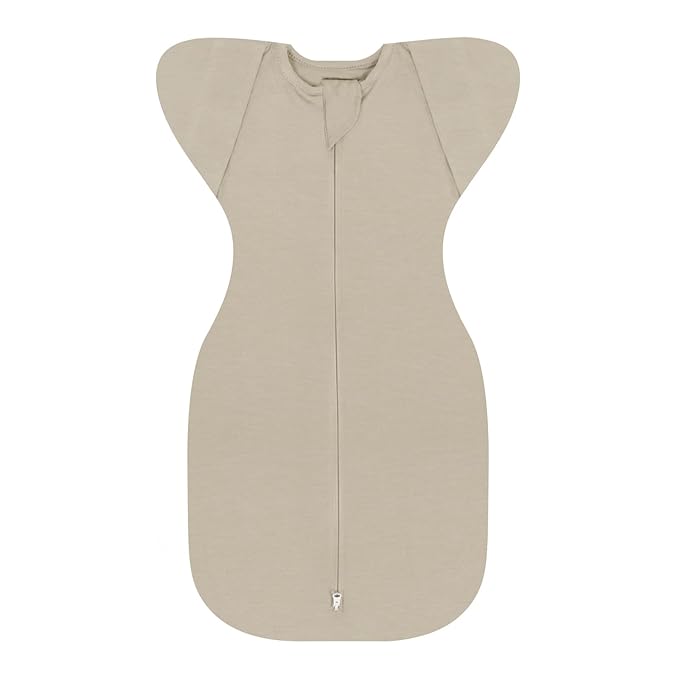 MEXXI Swaddle Baby Sleep Sack with Arms Up, Baby Transitional Swaddle with Double Zipper, 0.5 TOG, 13-19 lbs, M