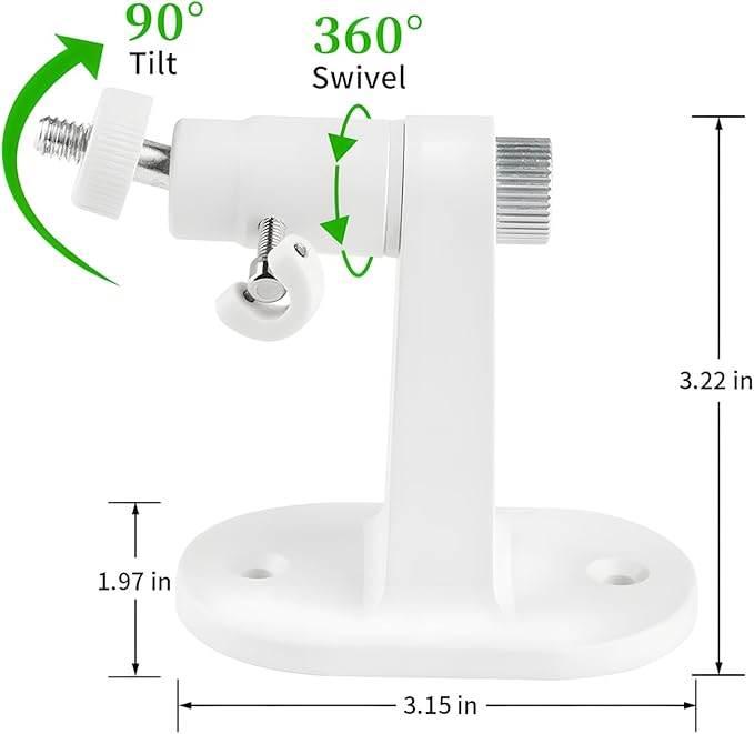 wochel Adjustable Baby Monitor Mount Compatible with Nanit Pro Smart Baby Monitor & Flex Stand Nanit Baby Monitor, Baby Camera Wall Mount with Perfect View Angle and Easy to Install