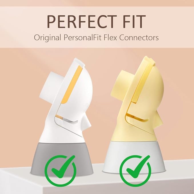 PumpMom-us Membranes Compatible with Medela Pump Parts, Silicone Diaphragm for PersonalFit Flex connectors Replacement Membranes, Pump in Style MaxFlow, Swing Maxi and Freestyle Flex Parts, 2-Pack (2)