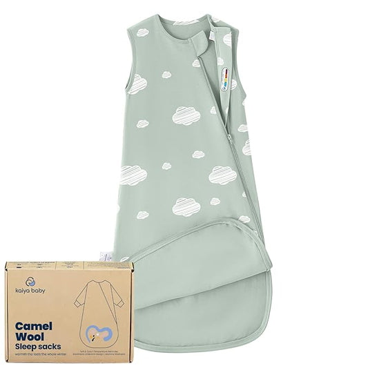 kaiya baby Unisex Sleeping Bag for Babies and Toddlers 0.5 Tog Sleep Sack 18-36 Months, Newborn Sleep Sack, Wearable Blanket Baby, One Piece Sleeveless, Gifts for Baby