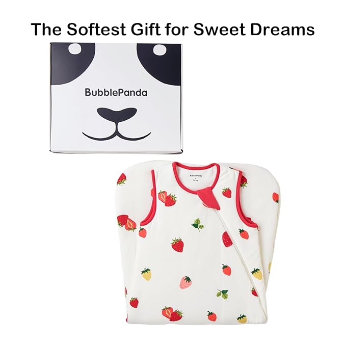 BubblePanda Rayon Made from Bamboo Sleep Sack 2t-3t 1.0 Tog Soft Toddler Sleeping Sack 24-36 Months for Babies 2-Way Zipper Baby Wearable Blanket