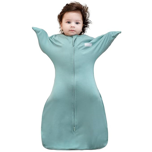 PuppyPaws Baby Sleep Sack, Transitional Swaddle, Swaddles for Newborns，1.0 Tog Sleep Sack 3-6 Months, Wearable Blanket Baby with 2-Way Zipper