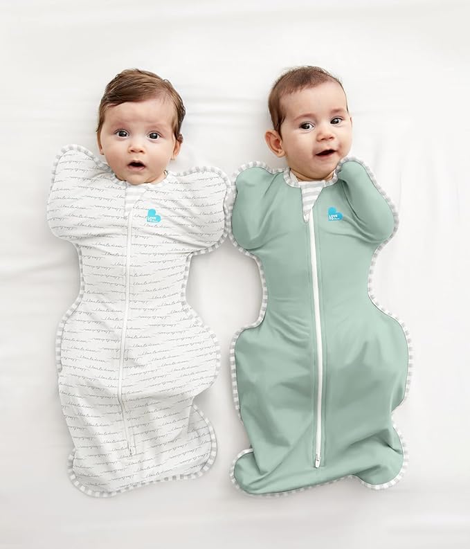 Love to Dream Swaddle Up, Baby Sleep Sack, Self-Soothing Swaddles for Newborns, Get Longer Sleep, Snug Fit Helps Calm Startle Reflex, Lite 0.2 Tog, 13-19 lbs, Olive