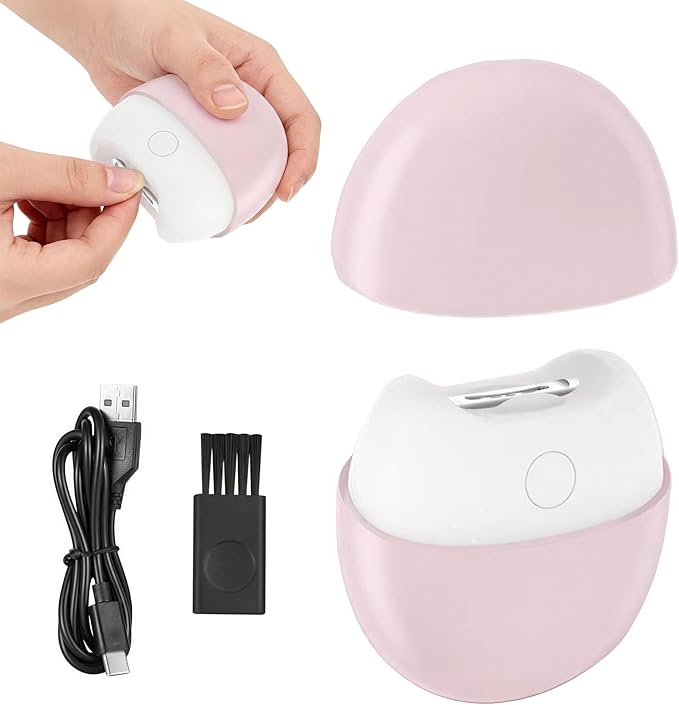 2026 New 3 in 1 Automatic Electric Nail Clipper, Nail Trimmer with Light and Nail Scraps Storage for Seniors Adults Baby (Pink)