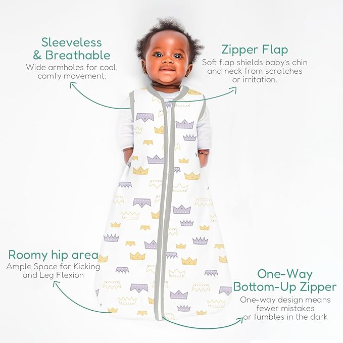 TOTCHILL Baby Sleep Sack, 1.0 TOG Cozy Wearable Blanket, Soft Sleeping Bag with Zipper, Toddler Sleep Sack 0-3-6-12-24-3T