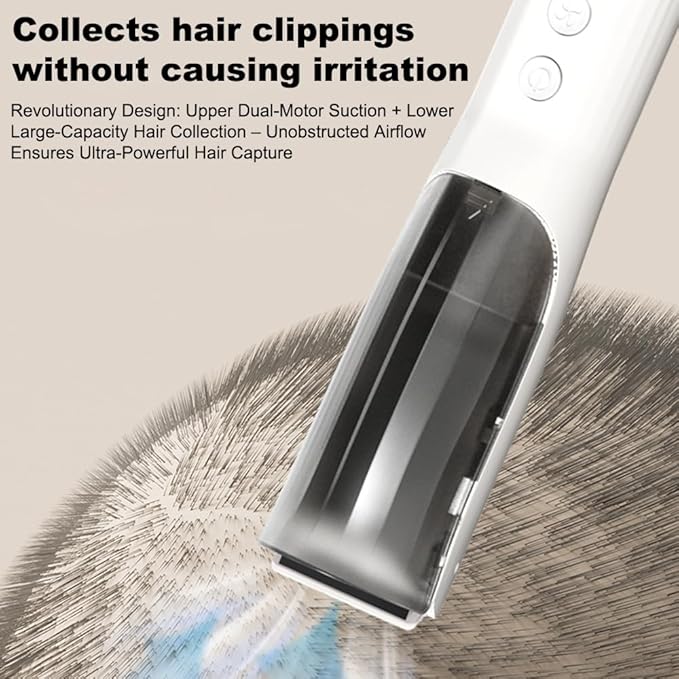Baby Hair Clipper with Hair Collection Chamber - Low Noise, R-Rounded Blade, Ceramic Blade, Safe for Newborns & Toddlers | Electric Hair Trimmer for Baby Haircut