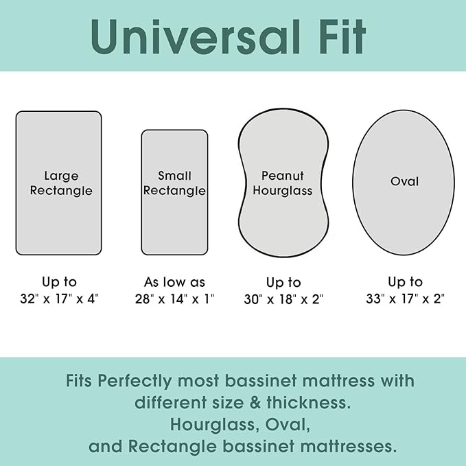 Stretchy Bassinet Sheet Set BROLEX 2 Pack Snug Fitted Cradle Fitted Sheets for Bassinet Pads/Mattress, for Boys Girls,Unisex,Ultra Soft Breathable,Arrow Owl