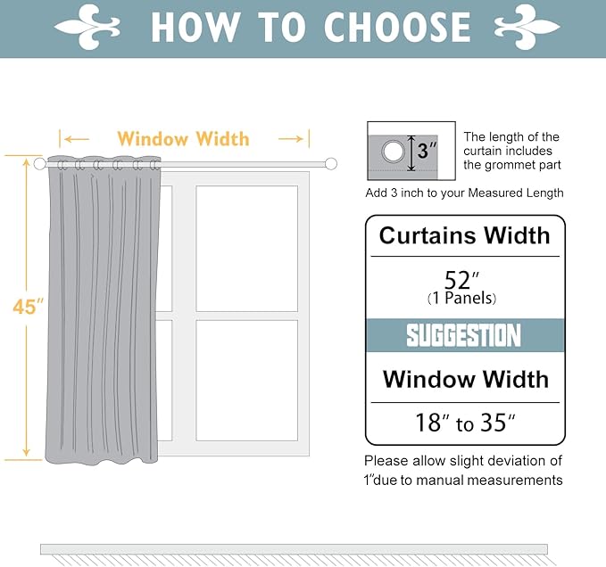 ChrisDowa Grommet Blackout Curtains for Bedroom - Thermal Insulated Room Darkening Curtains for Living Room (1 Panel Set, Beige,52W x 45L)