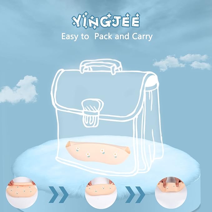YINGJEE Baby Silicone Feeding Bibs, 3pcs Adjustable Waterproof Bibs for Feeding