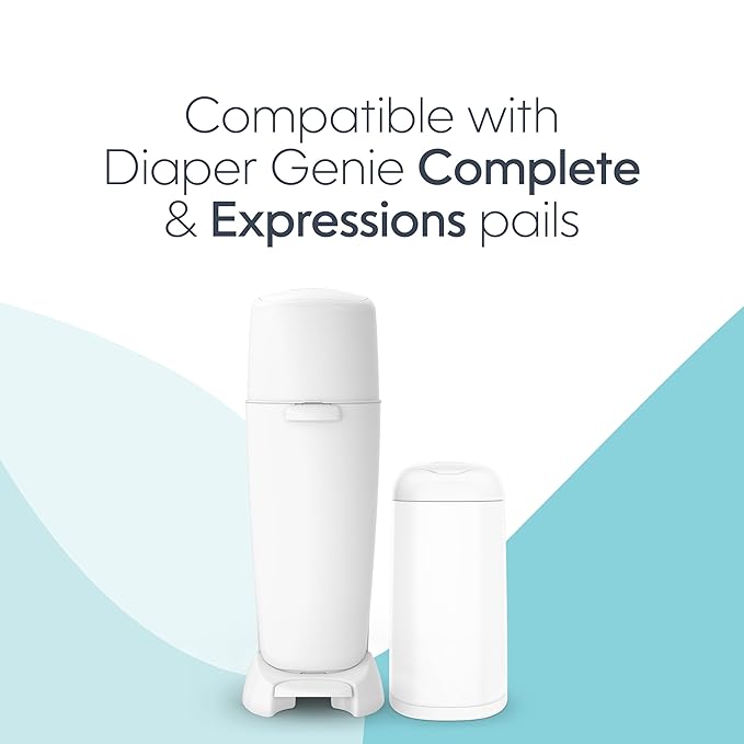 Diaper Genie Bags Refills 270 Count with Max Odor Lock | Holds Up to 2160 Newborn Diapers (Pack of 24)