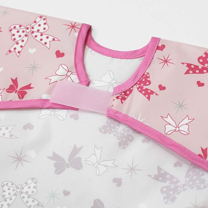 Plie Long Sleeve Waterproof Bib for Toddlers – Soft Feeding Smock for Baby Mealtime, Self-Feeding, BPA-Free, Easy Clean