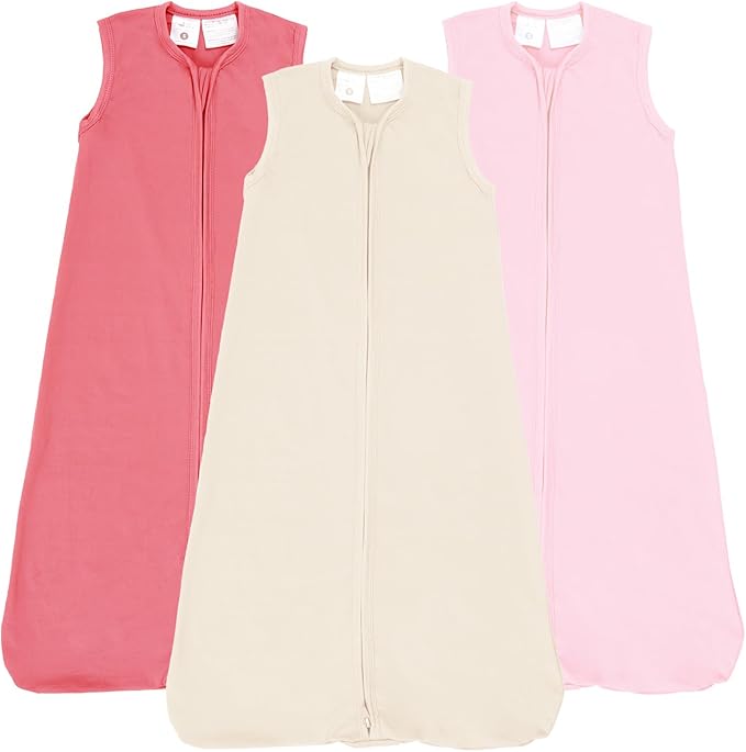 littogoose Baby Sleep Sack Wearable Blanket Baby Sleeping Bag, 0.5 TOG Toddler Sleeping Sack 0-3-6-12-24 Months,3 Pack