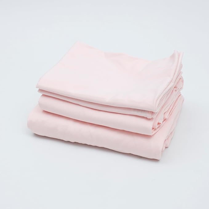 100% Cotton Bed Sheet Set with Deep Pocket - T-Shirt Fabric Jersey Knit - Extra Soft - Easy Fit - 4 Piece Set with Pillowcases - All Season - Comfy – 4 pcs (Pink, King)
