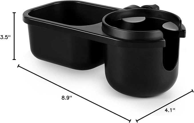 Accmor Stroller Cup Holder with Tray, Universal Cup Holder Tray for Uppababy Nuna Doona Strollers, Bottle Drinks Holder for Stroller, Wheelchair, Walker