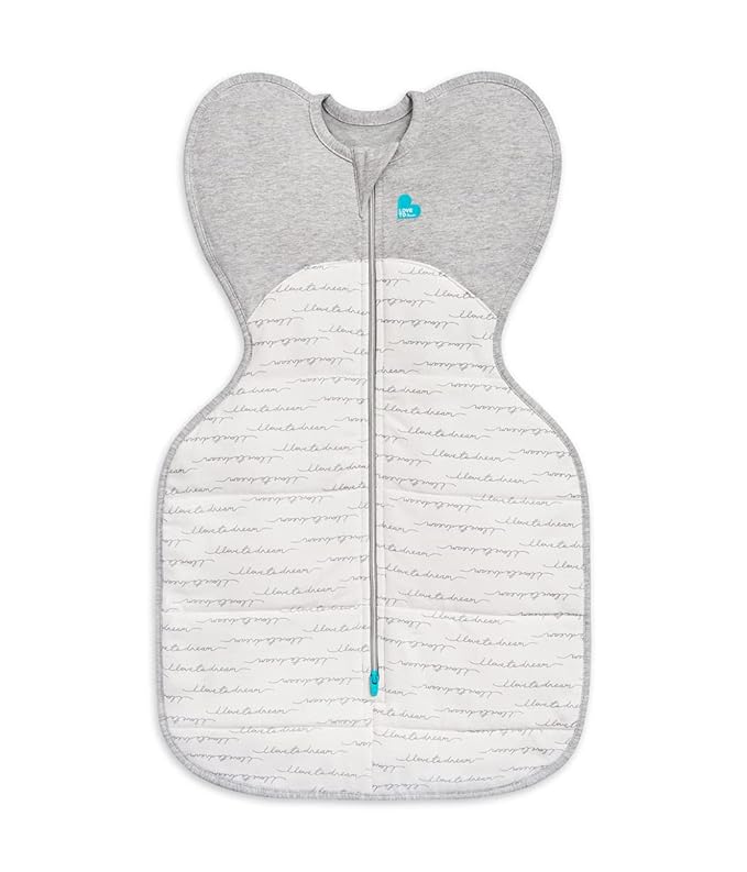 Love to Dream Swaddle UP Warm, 2.5 TOG, Dramatically Better Sleep, Allow Baby to Sleep in Preferred Arms Up Position for Self-Soothing, Snug Fit Calms Startle Reflex, 5-8.5lbs, Olive Bees