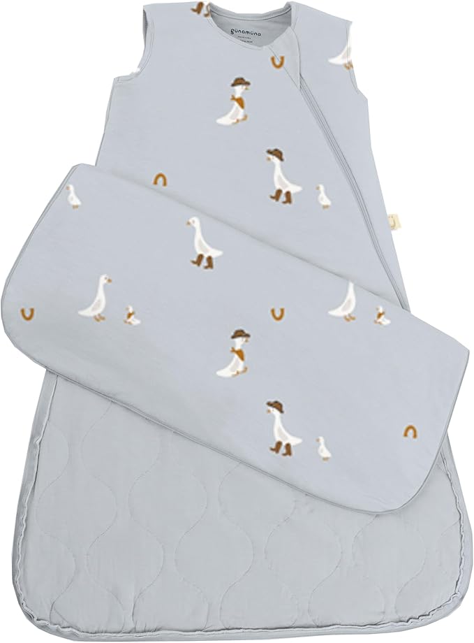 GUNAMUNA Sleep Sacks for Babies Toddlers and Newborns, Easy Changing Diaper Zipper, Cozy, 2.5 TOG