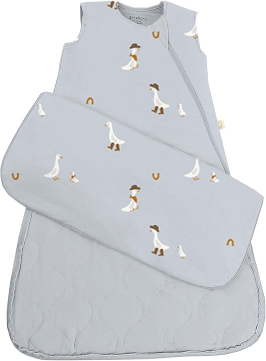 GUNAMUNA Sleep Sacks for Babies Toddlers and Newborns, Easy Changing Diaper Zipper, Cozy, 2.5 TOG
